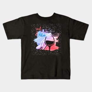 Red White Blue Red Wine Tee Tshirt Kids T-Shirt